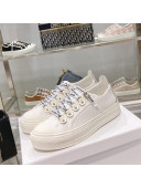Dior Walk'n'Dior Canvas Sneakers White 2022 S06W