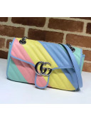 Gucci GG Marmont Matelassé Small Shoulder Bag 443497 Multicolor Pastel 2020