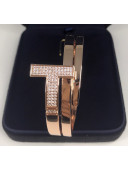 Tiffany & Co. Square Wrap Bracelet With Crystal Pink Gold 2020