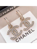Chanel CC Pearl Short Earrings 2021 02