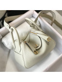 Hermes Lindy Mini Bag 19CM White/Gold 2020 
