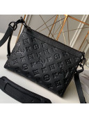Louis Vuitton Monogram Empreinte Leather Triangle Shaped Shoulder Bag M54330 Black 2019