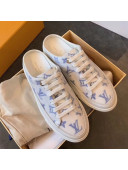 Louis Vuitton Stellar Monogram Print Open Back Sneakers Blue 2020