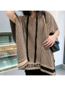 Dior Houndstooth Cape/Shawl Brown 2021 110243
