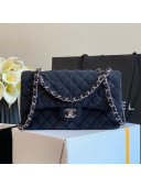 Chanel Denim Medium Flap Bag AS2071 Black 2020