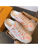 Louis Vuitton Stellar Monogram Print Open Back Sneakers Orange 2020
