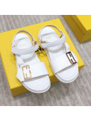Fendi Flat Sandals White 2021 03 