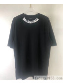 Balenciaga Cotton T-shirt BT61901 Black 2021(For Women and Men)