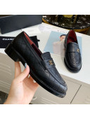 Chanel Quilted Lambskin Loafers with CC Band G36436 Black 2020