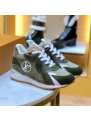 Louis Vuitton Run Away Suede LV Circle Sneakers Green 2020