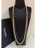 Chanel Pearl Long Necklace AB5660 2021