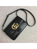 Gucci Leather Arli Small Shoulder Bag 550129 Black 2019