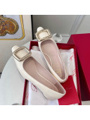 Roger Vivier Patent Leather Ballet White 2022 030736