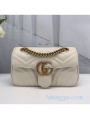 Gucci GG Marmont Mini Bag 446744 White 2020