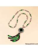 Bvlgari Agate Long Necklace 12 Green 2021