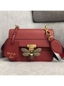 Gucci Queen Margaret Leather Shoulder Bag 476542 Red 2018