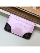 Louis Vuitton Venice Card Holder in Patent Leather M67639 Light Pink