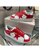 Golden Goose Stardan Sneakers in White & Red Leather with Red Star 2021