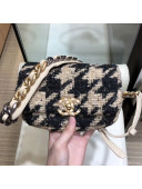 Chanel Houndstooth Tweed 19 Belt Bag/Waist Bag AS1163 Beige/Black 2019