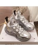 Louis Vuitton LV Archlight V Signature Metallic Sneaker All Silver 2020