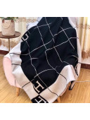 Herems Wool & Cashmere Avalon III Throw Blanket Bllack 2020