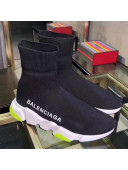 Balenciaga Stretch Knit Speed Trainers Boot Sneakers Black 2019
