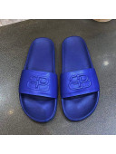 Balenciaga BB Slide Sandals Blue 2020 (For Women and Men)