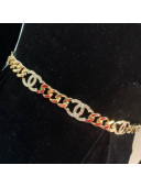Chanel Crystal CC Chain Belt Gold 2021