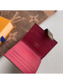 Louis Vuitton Monogram Canvas Victorinem Card Holder M66533 Burgundy 2020