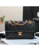 Chanel Grained Calfskin Large Square Flap Bag AS2358 Black 2021