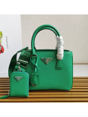 Prada Saffiano Leather Top Handle Bag 1BA296 Green 2021