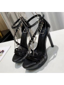 Louis Vuitton Patent Leather Melody Platform Sandal Black 2020