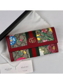 Gucci Ophidia GG Flora Continental Wallet 523153 Red 2019