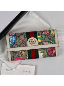 Gucci Ophidia GG Flora Continental Wallet 523153 White 2019