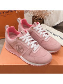 Louis Vuitton Run Away Suede Sneakers Pink 2021 03