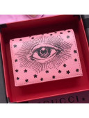 Gucci Eye Print Grained Leather Card Case 2019