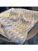 Dior Oblique Cashmere Wool Scarf 30x190cm Grey 2021 110413