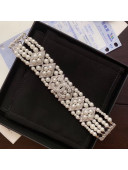 Chanel Rhombus Pearl Choker Bracelet AB2258 2019