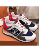 Louis Vuitton Run Away Calfskin Sneakers Navy Blue 2021 16