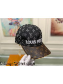 Louis Vuitton Monogram Denim Signature Baseball Hat Black/Brown 2021 