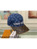 Louis Vuitton Monogram Denim Signature Baseball Hat Dark Blue/Brown 2021 