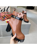 Louis Vuitton Star Trail Crafty and Calfskin Short Boots Brown 2020