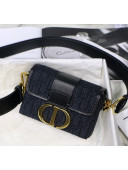 Dior 30 Montaigne Mini Box Shoulder Bag In Dior Oblique Jacquard Black 2020
