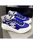 Chanel Lycra and Mesh Patchwork Sneakers G34763 Blue 2019