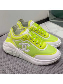Chanel Lycra and Mesh Patchwork Sneakers G34763 Lemon Yellow 2019