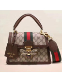 Gucci Queen Margaret GG Small Top Handle Bag 476541 Brown 2018 