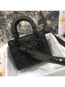 Dior Lady Dior My ABCDior Small Bag in Black Ultramatte Cannage Calfskin 20202