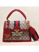 Gucci Queen Margaret GG Small Top Handle Bag 476541 Red 2018 
