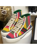 Gucci Tennis 1977 High Top Sneakers in Rainbow Stripes 2020 (For Women and Men)
