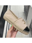 Chanel Knitted Wool Espadrilles G36368 Beige 2020